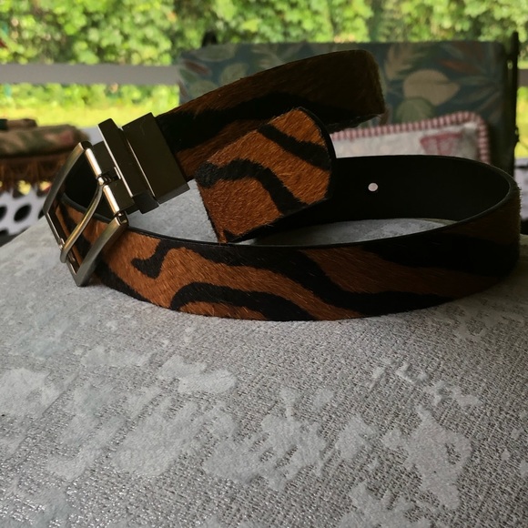 Nine West Calf Hair Leather Belt - Picture 2 of 6